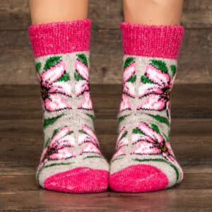 Wollen sokken - Rozovaya